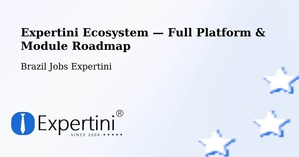 Expertini Ecosystem — Full Platform & Module Roadmap – Itu